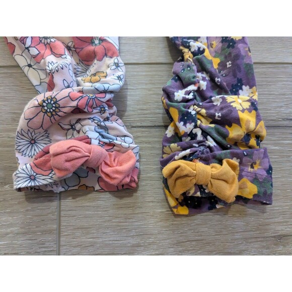 Ruffle Butts Rufflebutts Floral Bow Leggings Bottoms Pink Purple Girls Size 5 - Picture 2 of 7